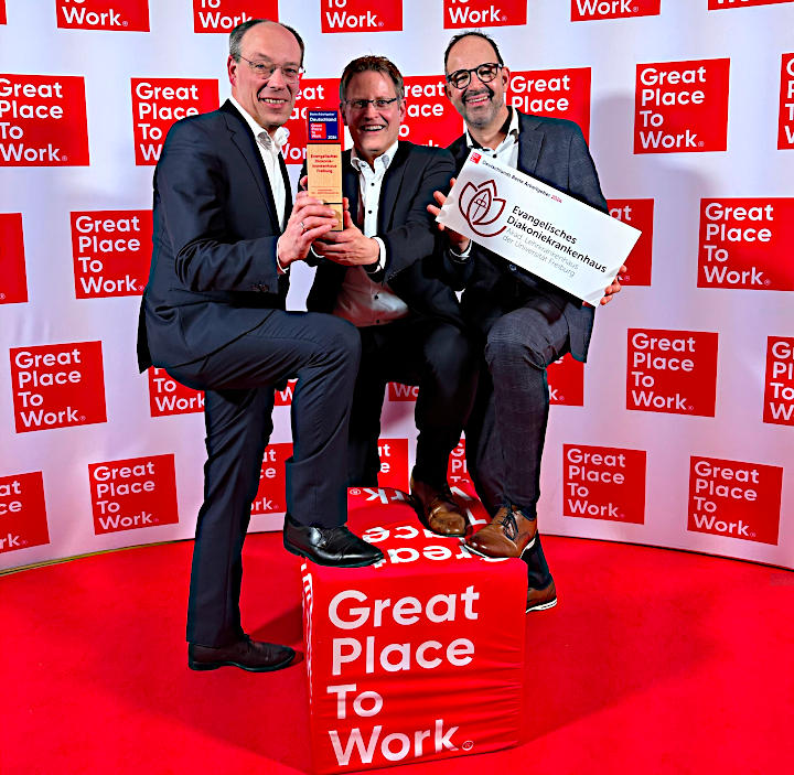 Auszeichnung als „Great Place To Work“: Ev. Diakoniekrankenhaus belegt Platz 1 im Gesundheits- und Sozialwesen 2